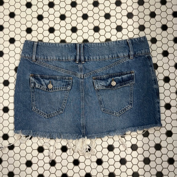 Denim Mini Skirt - Picture 2 of 3